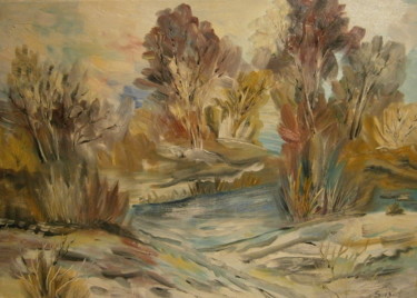 Painting titled ""IN A FAIRY TALE"" by Sergeys Balura, Original Artwork, Oil Mounted on Wood Stretcher frame