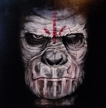 Pittura intitolato "Koba" da Laurent Brizzi, Opera d'arte originale