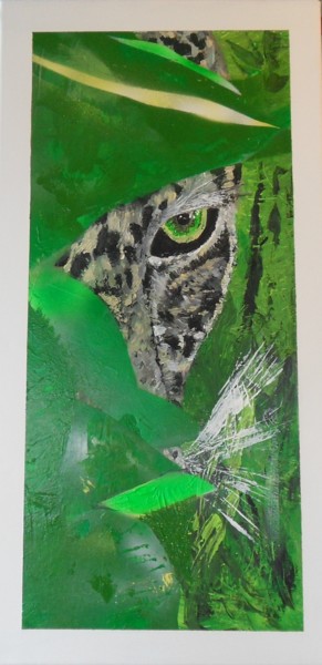 Peinture intitulée "LE FELIN" par Pascal Feriault, Œuvre d'art originale, Acrylique