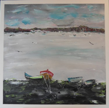 Peinture intitulée "LES BARQUES" par Pascal Feriault, Œuvre d'art originale, Acrylique