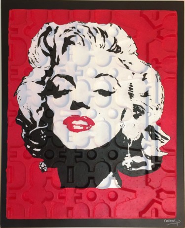 Peinture intitulée "MARILYN" par Pascal Feriault, Œuvre d'art originale, Acrylique