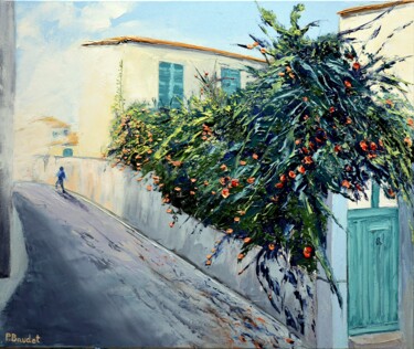 Peinture intitulée "Sur l'île" par Pascal Baudot, Œuvre d'art originale, Huile Monté sur Châssis en bois