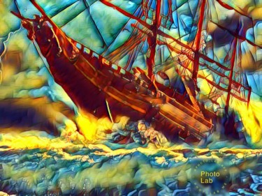 Un bateau dans la tempête