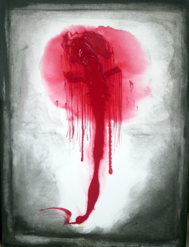 Peinture intitulée "flight-to-lampedusa…" par Marianne Charlotte Mylonas-Svikovsky (Marlo), Œuvre d'art originale, Acrylique