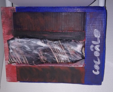 Peinture intitulée "Le Tissu" par Claudia Marie Eugénie (Cocoâlô), Œuvre d'art originale, Acrylique Monté sur Carton