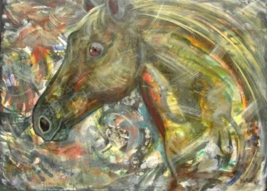 Peinture intitulée "dream weaver" par Sanjoy Majumder, Œuvre d'art originale