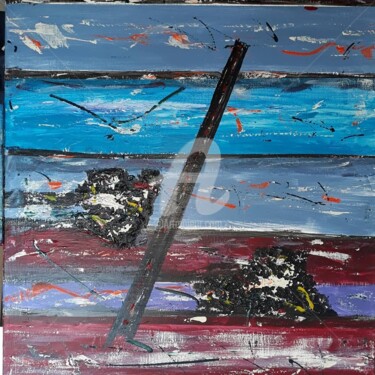 Peinture intitulée "Abstrait 100 X 80 cm" par Didier Duclos, Œuvre d'art originale, Acrylique Monté sur Châssis en bois