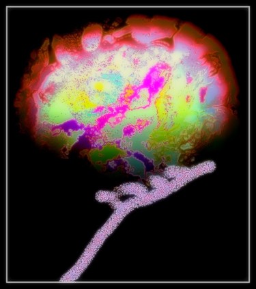 Digital Arts titled "fragilement posée" by Mysane, Original Artwork, Digital Painting
