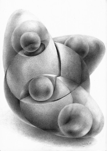 제목이 "The First Egg"인 그림 Symona Colina로, 원작, 흑연