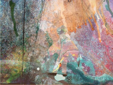 Painting titled "abstract" by Ron Atkin, Original Artwork, Acrylic