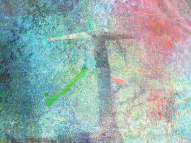 Painting titled "abstract" by Ron Atkin, Original Artwork, Acrylic