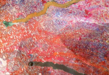 Painting titled "abstract" by Ron Atkin, Original Artwork, Acrylic
