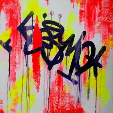 Ζωγραφική με τίτλο ""ACID ROCK"" από Mickael Bereriche (KESMO), Αυθεντικά έργα τέχνης, Ακρυλικό