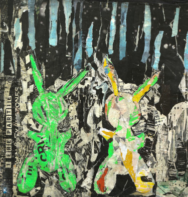 I am not JK ! 拼贴 标题为“I am not JK !” 由Dominique Kerkhove (DomKcollage), 原创艺术品, 拼贴