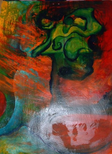 Painting titled "out of the fire" by Eric Walton 9 / Edub9, Original Artwork