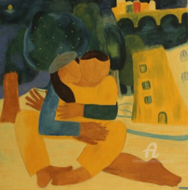 Petits amoureux , sommeilsommeil chante 绘画 标题为“Petits amoureux , s…” 由Etolessence, 原创艺术品, 粉彩