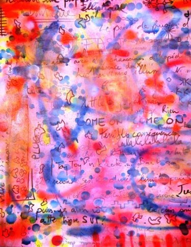 Peinture intitulée "Sans titre (partie…" par Toytoy, Œuvre d'art originale