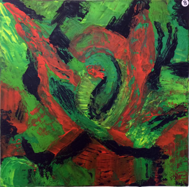Peinture intitulée "Bird.jpg" par Alexandra Robin, Œuvre d'art originale, Acrylique