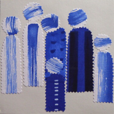 Art textile intitulée "La foule" par Laure Barlet, Œuvre d'art originale, Autre