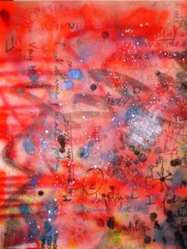 Peinture intitulée "L'accident de voitu…" par Toytoy, Œuvre d'art originale