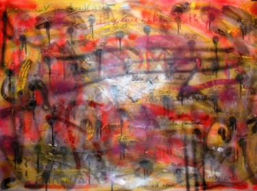 Peinture intitulée "La Rumeur" par Toytoy, Œuvre d'art originale