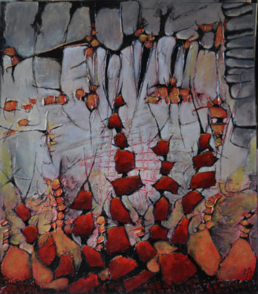 Peinture intitulée "fantaisie.jpg" par Monique Attard, Œuvre d'art originale, Acrylique