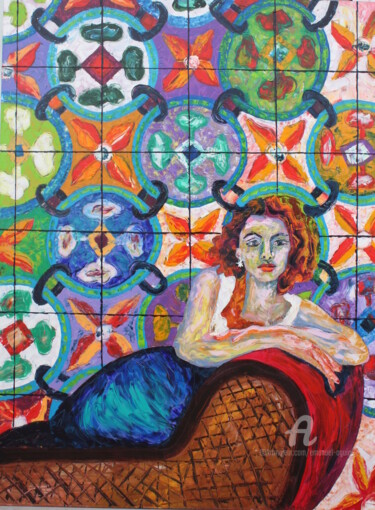 Pintura intitulada "EU VOU POUSAR PRA V…" por Emanuel Aguiar, Obras de arte originais