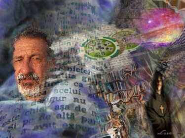 Digital Arts titled "il-nome-della-rosa" by Sorin Niculae Lazar, Original Artwork, Photo Montage