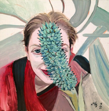 绘画 标题为“Natural Self Portra…” 由Szabrina Maharita, 原创艺术品, 油