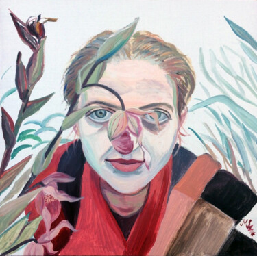 绘画 标题为“Natural Self Portra…” 由Szabrina Maharita, 原创艺术品, 油