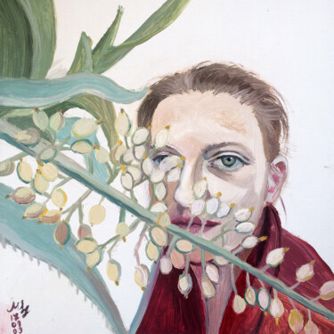 绘画 标题为“Natural Self Portra…” 由Szabrina Maharita, 原创艺术品, 油