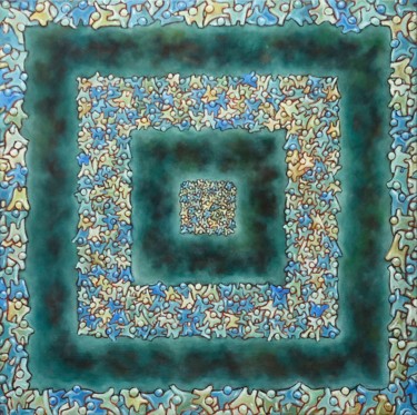 Peinture intitulée "Dérives" par Pascal Buffard, Œuvre d'art originale, Huile