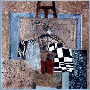 Peinture intitulée "Atelier de l'artiste" par Alain Assémat, Œuvre d'art originale