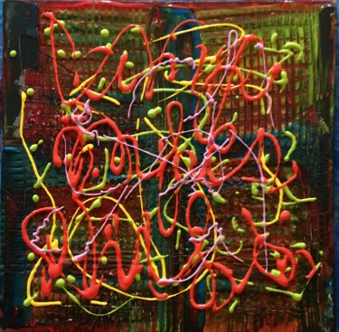 Mixed media 11 Painting titled "Mixed media 11" by Mejane, Original Artwork, Acrylic