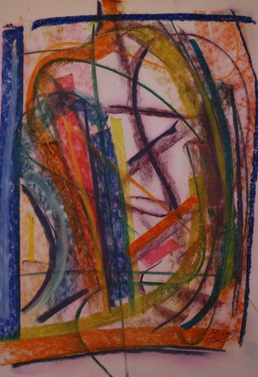 Peinture intitulée "92 / Le Clin d'Oeil…" par Jean-Christophe Hilaire, Œuvre d'art originale, Pastel