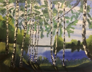 绘画 标题为“Paysage de la Russie” 由Anna Afonichkina, 原创艺术品