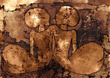 Malarstwo zatytułowany „No.G8 sepia” autorstwa Małgorzata Krasucka, Oryginalna praca, Inny