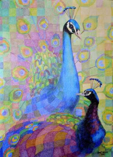 제목이 "Peacocks.jpg"인 미술작품 Tatiana Ignat로, 원작, 다른