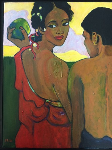 绘画 标题为“Conversation” 由Muriel Ho Paintings, 原创艺术品, 丙烯