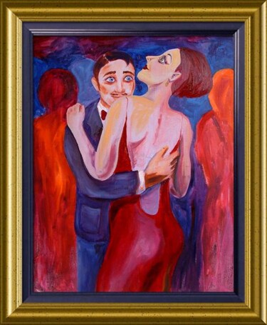 Painting titled "The Dance" by Natasha Sazonova, Original Artwork