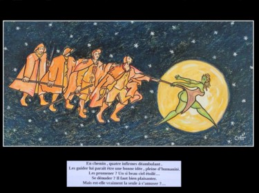 Peinture intitulée "Alice au hasard de…" par Vincent Gibert, Œuvre d'art originale