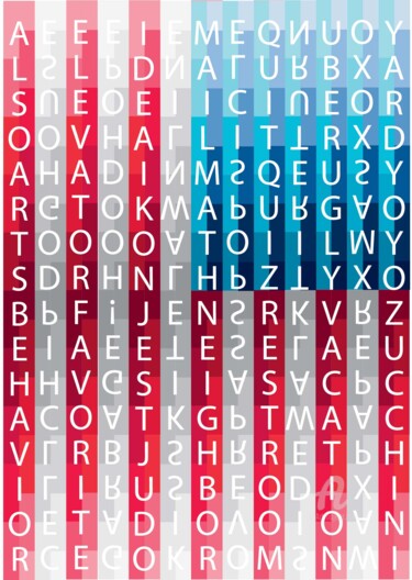 Parlez-vous Anglais Américain? American English? 数字艺术 标题为“Parlez-vous Anglais…” 由Vinci Art, 原创艺术品, 数字油画
