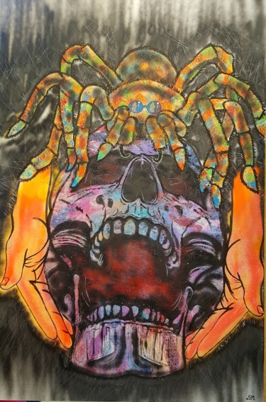 Insoutenable instant,100x150cm Peinture intitulée "Insoutenable instan…" par Sonia Michel, Œuvre d'art originale, Acrylique