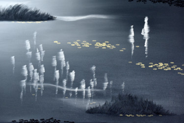 Painting titled "Reflection & Illusi…" by Faye Zxz, Original Artwork, Oil