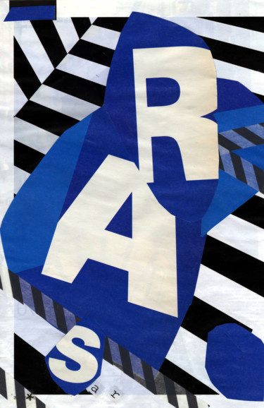 RAS! (Onomatopée 3) Collages intitulée "RAS! (Onomatopée 3)" par Boyfred, Œuvre d'art originale, Collages