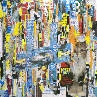 Lumanita e in pericolo... Collages titled "Lumanita e in peric…" by Kerkhove Kerkhove (DomKcollage), Original Artwork, Collages Mounted on Wood Stretc…