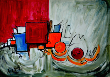 绘画 标题为“COMPOSITION-3” 由Anandswaroop Manchiraju, 原创艺术品, 丙烯
