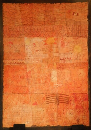 Peinture intitulée "Tracé n°3" par André Colpin, Œuvre d'art originale, Huile