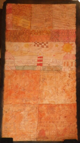 Peinture intitulée "Tracé n°4" par André Colpin, Œuvre d'art originale, Huile