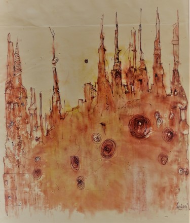 图画 标题为“Sodom und Gomorrha…” 由Stephan Rodriguez Warnemünde, 原创艺术品, 孔戴